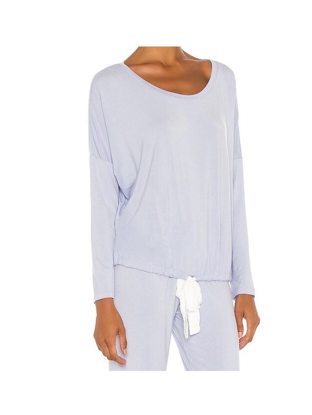 Women's Lightweight Long-Sleeve Lounge Top - Light Lavender